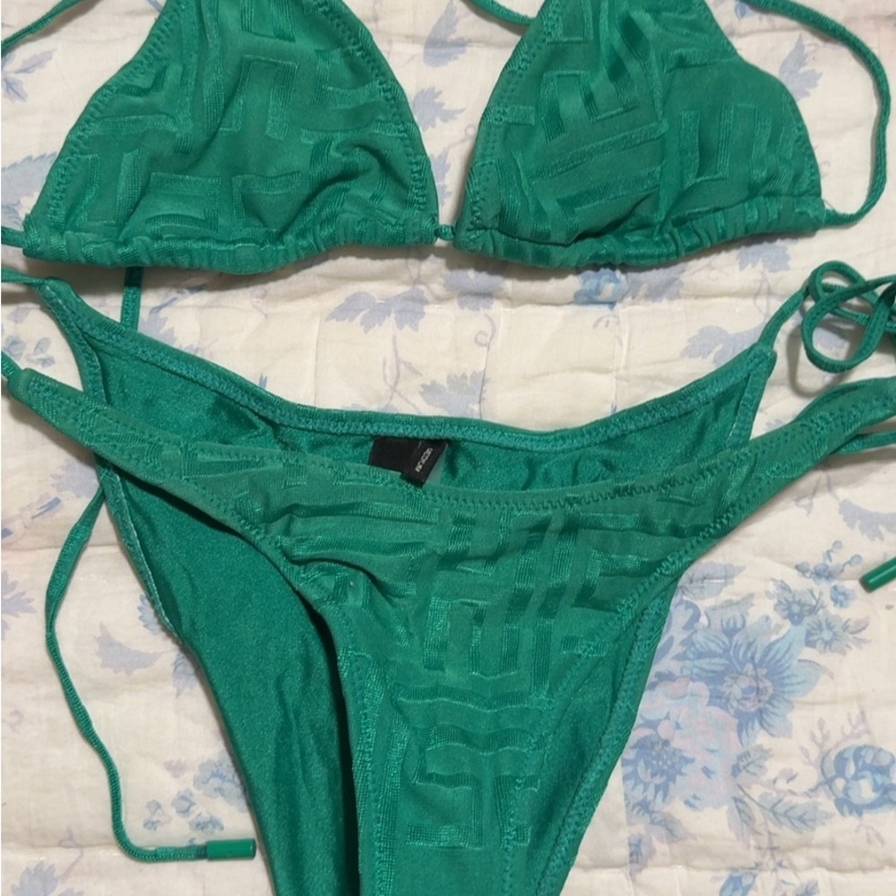 Triangle Green Bikini Set